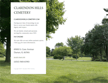Tablet Screenshot of clarendonhills-cemetery.com